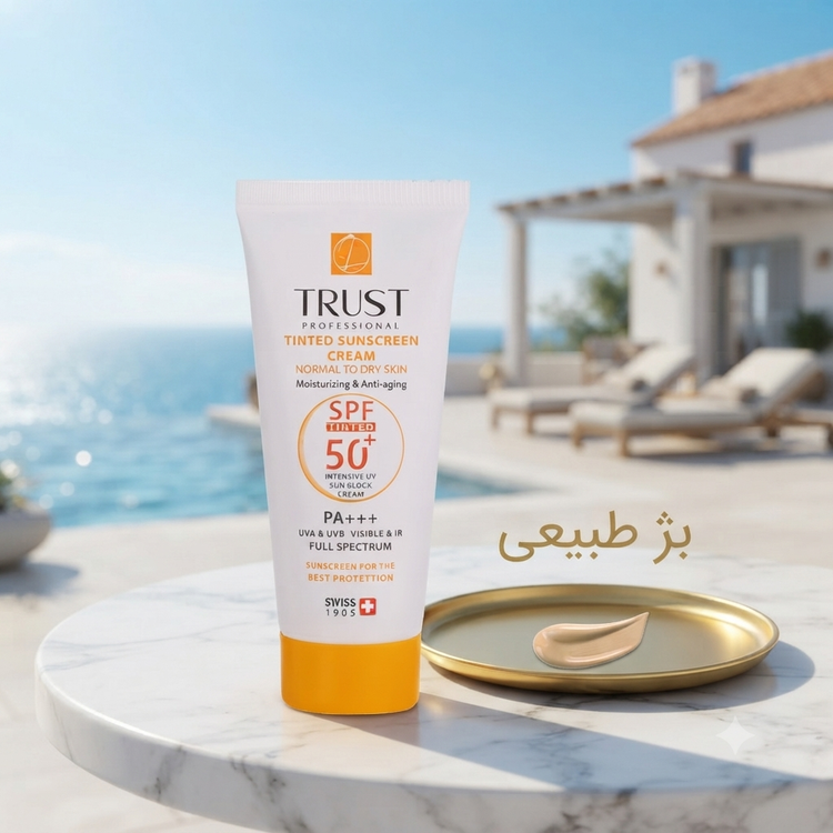 کرم ضد آفتاب رنگی و ضد پیری بژ طبیعی (پوست خشک تا نرمال)
